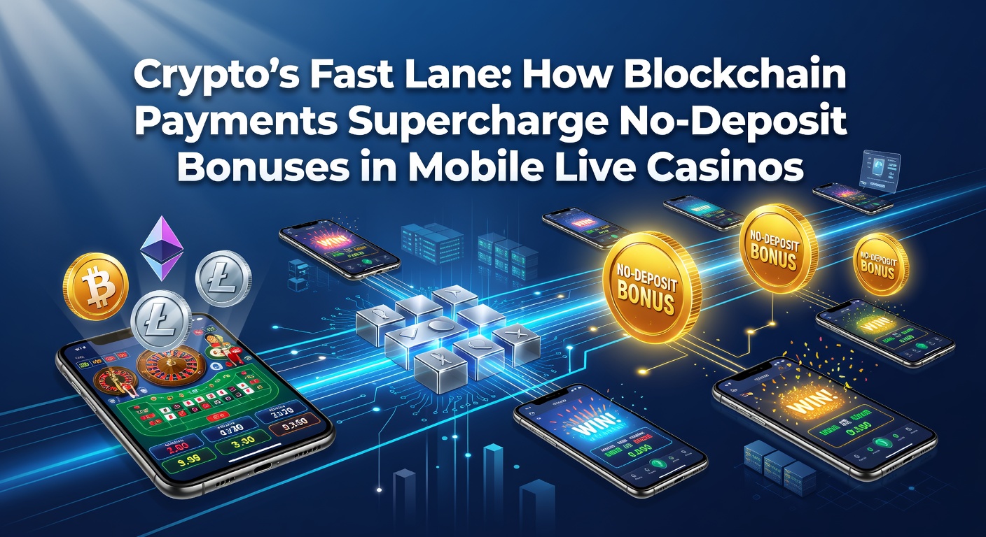Mobile phone screen displaying a live blackjack table with crypto wallet integration, no-deposit bonus active, and blockchain transaction confirmation popping up in real-time