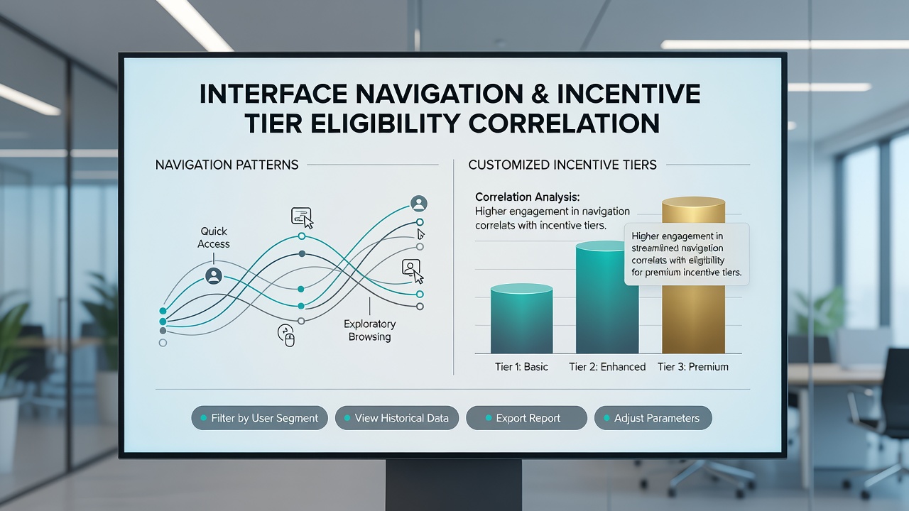 Analytics dashboard displaying navigation heatmaps and tier eligibility correlations on a wagering app