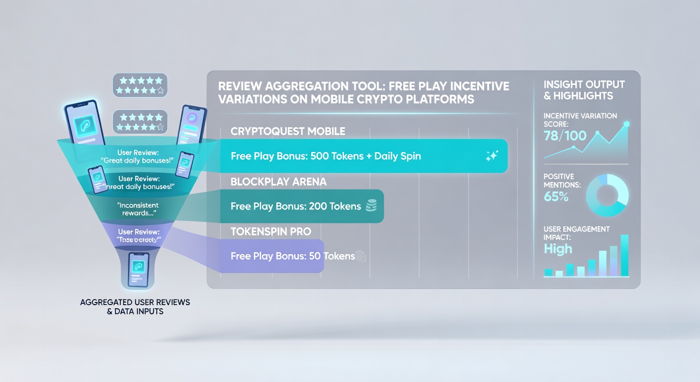 Mobile device screen showing aggregated free play offers sorted by effective value after wagering requirements on crypto casino apps