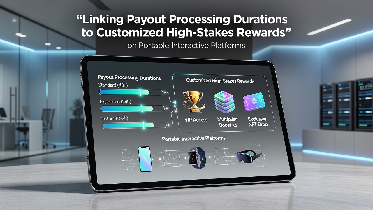 Mobile gaming interface showing payout processing and high-stakes reward customization options