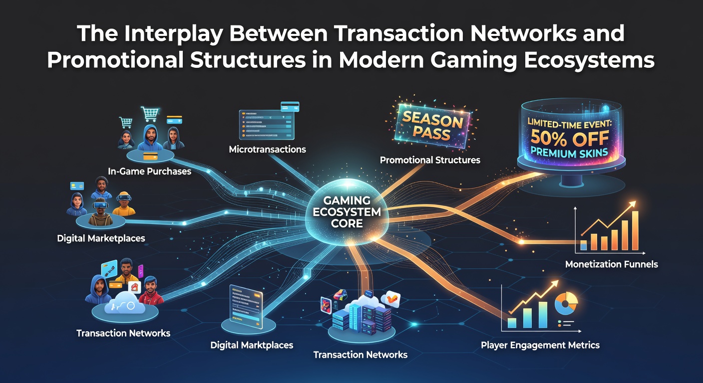 Diagram showing transaction flows between payment networks and gaming promotional systems