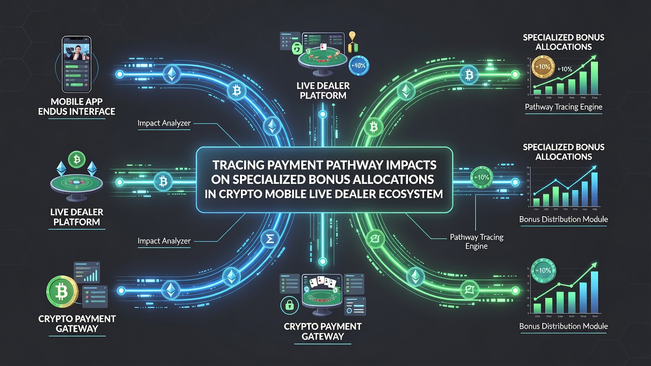 Analytics dashboard displaying payment confirmation times versus bonus allocation rates on mobile live casino platforms