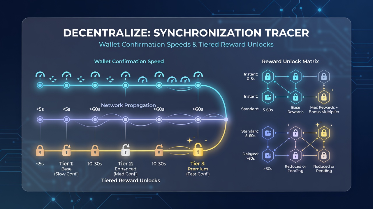 Chart displaying synchronization data between wallet speeds and reward tier unlocks in mobile dealer systems